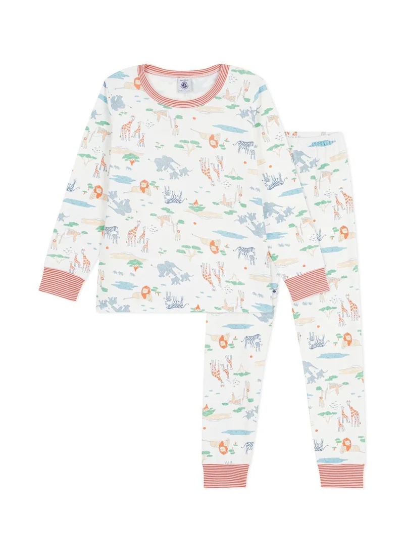 بيتي باتو Children's savannah print cotton pyjamas